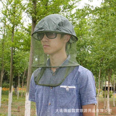 户外徒步野外露营旅游防蚊虫蚊帐帽，防虫帽钓鱼帽防蚊帽丛林探险