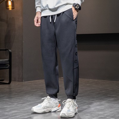 运动裤男生束脚长裤宽松裤子2021新款秋季休闲哈伦裤潮加大篮球裤