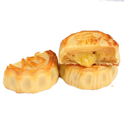 现货中秋流心奶黄月饼批发 美味点心公版桃山皮流沙蛋黄广式月饼图5
