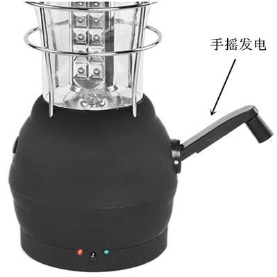 36LED多功能太阳能超亮帐篷灯 手摇露营灯应急野营灯户外装备马灯图3