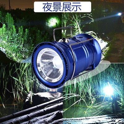 多功能LED七彩太阳能帐篷灯露营灯野营灯家用应急舞台小夜灯马灯图3