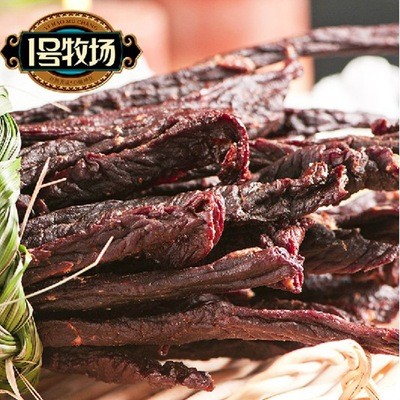 一号1号牧场特干风干牛肉干内蒙古特产超干风干牛肉厂家批发500g图2