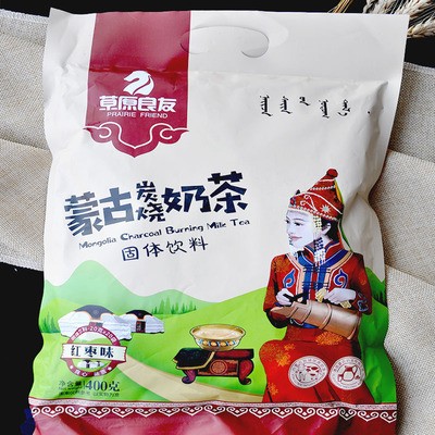 奶茶批发内蒙古奶茶粉特产冲饮独立袋装400g咸味甜味红枣味批发图2