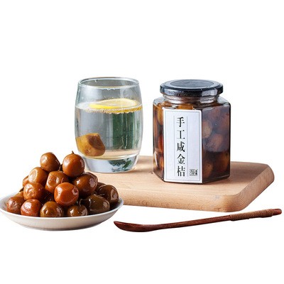 佳梅咸金桔罐装500g 广东潮汕特产腌制咸柑橘盐金桔 厂家批发图4