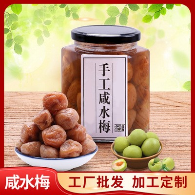 佳梅潮汕特产腌制咸水梅500g 盐水梅咸梅调料梅青梅饮品 一件代发