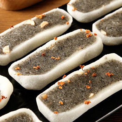 温州特产小吃传统手工黑芝麻糯米软糕点心休闲零食桂花糕糕点食品