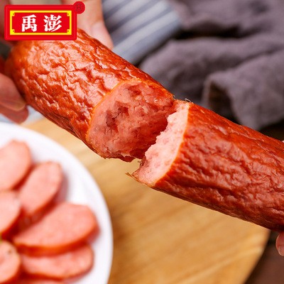 哈尔滨风味红肠90g果木炭烤东北香肠下酒菜熟食肉类零食厂家批发图3