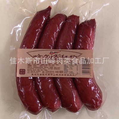 香肠红肠 500克 哈尔滨红肠 烤肠肉肠 熏肠 熟食 山峰工厂批发图2