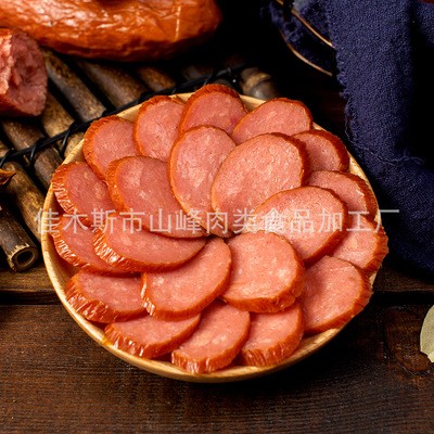 香肠 肉类烤肠肉肠 哈尔滨红肠果木炭烤 东北特产 山峰批发熟食图2