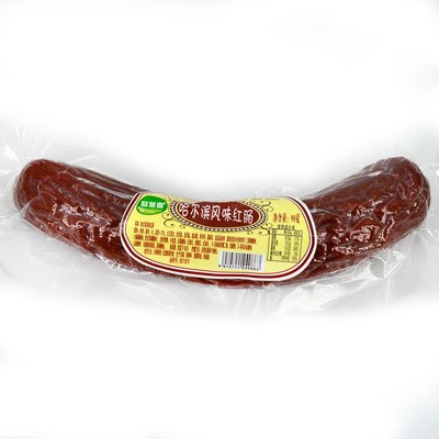 90克哈尔滨红肠果木炭烤东北香肠批发腊肠熟食肉类零食烤肠