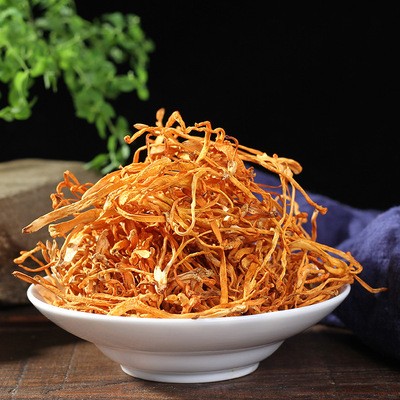 滇闽家人云南虫草花实体本 色 无 硫包装138克北虫草金黄蛹虫草花图2