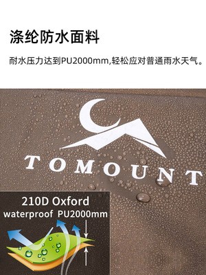 现货 途盟六角蝶形天幕户外露营遮阳篷布防水防雨家庭野营图2