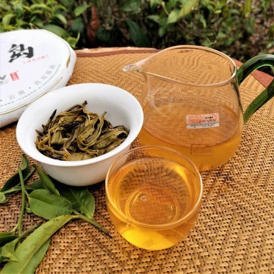 冰岛古树普洱茶 云南生茶饼 357克勐库饼茶厂货直销 甜度高香气浓图4