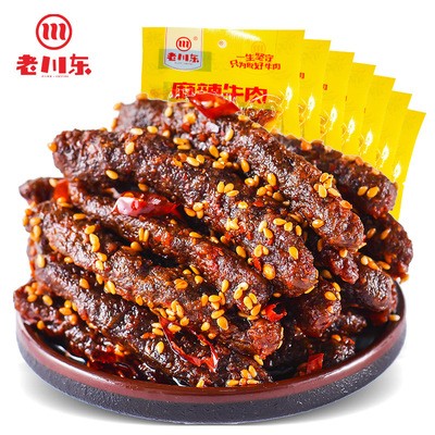 四川特产老川东麻辣牛肉干条50g休闲零食超市小吃图4