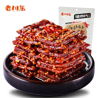 老川东麻辣味猪肉脯 休闲食品零食 猪肉干独立小包装100g一件代发图3