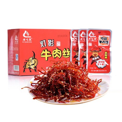 网红四川特产老川东13g灯影牛肉丝麻辣零食图2
