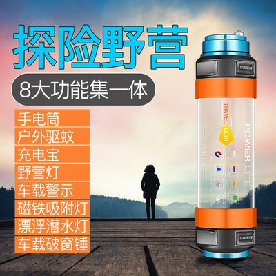 跨境货源野营灯户外LED充电强光手电筒强光充电灭蚊露营帐篷灯图2