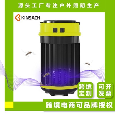 太阳能充电灭蚊灯亚马逊跨境新款帐篷灯户外家用灭蚊电击式野营灯图2