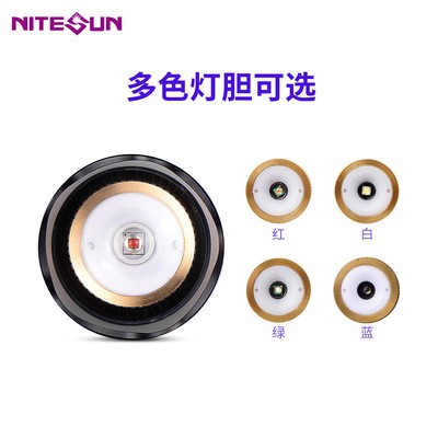 跨境款多功能战术变焦LED强光IR850红光绿光蓝照明户外手电筒厂家图3