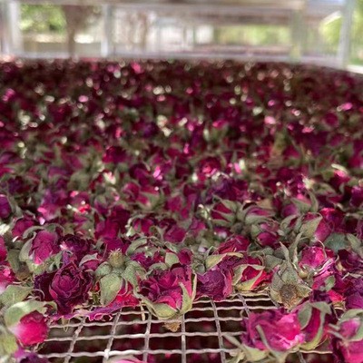 新疆和田大马士革玫瑰花产地直发散货箱装新鲜干玫瑰花蕾花茶新货图2