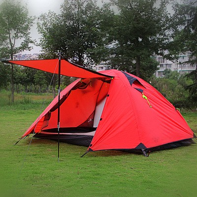 希尔曼暮云2户外用品双人双层带门厅旅游露营登山铝杆帐篷批发图2