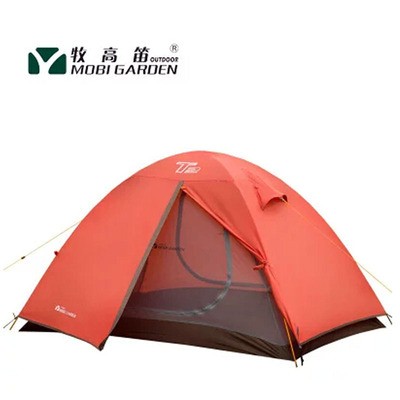 帐篷双人双层帐篷户外野营露营旅游防雨帐篷T2/T3铝杆