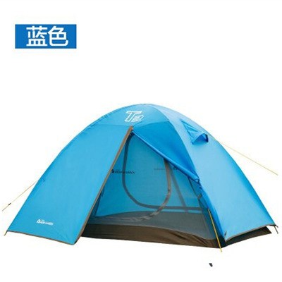 帐篷双人双层帐篷户外野营露营旅游防雨帐篷T2/T3铝杆图5