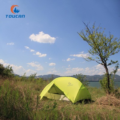 M户外登山铝杆双人双层四季多用途野营超轻胡巴SR帐篷批发图5