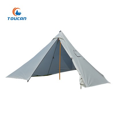 4人隔离防疫金字塔超轻户外露营帐篷15D tent camping 厂家直销图2