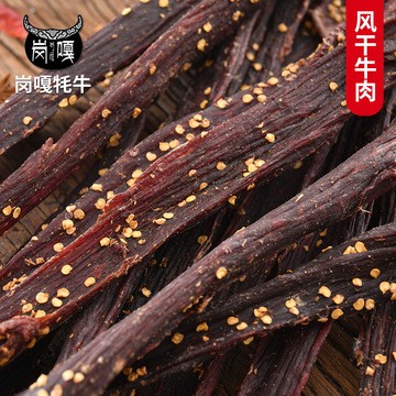 牛肉干 风干手撕牛肉厂家 景区特产网红零食风干猪肉脯500克散装图3