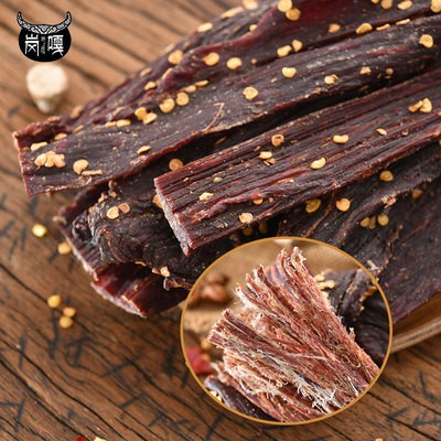岗嘎牦牛风干牛肉干厂家自销500g牛肉干零食休闲 风干牛肉干食品图2