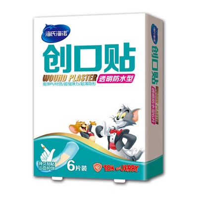 海氏海诺一次性创口贴透明洗澡弹力型创可贴创口贴隐形6片装图5