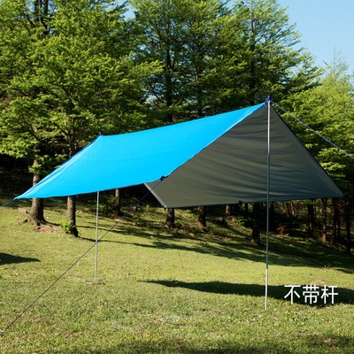 户外多功能方形天幕 防水防晒沙滩凉棚遮阳帐篷 轻薄涂银地席地布图3