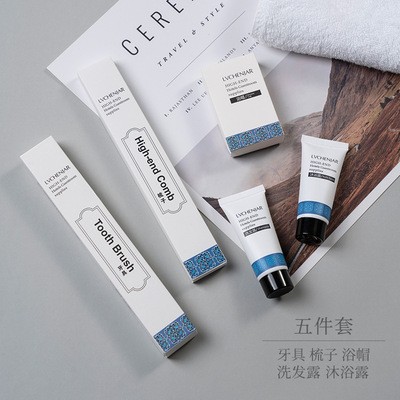 厂家直销酒店洗漱用品宾馆一次性牙刷套装二合一软毛卡盒牙具定制图4