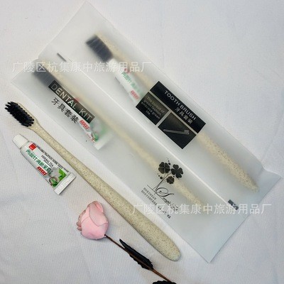 秸秆牙具套装 酒店一次性用品 厂家销售图2
