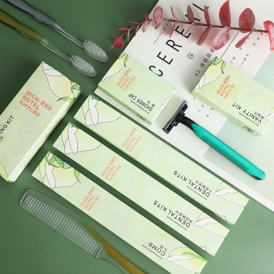 酒店一次性用品 客房洗漱套装 宾馆牙刷客房用品拖鞋