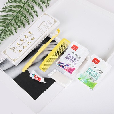 一次性牙具套装酒店用品 六合一洗漱六件套 宾馆酒店用品厂家批发图3