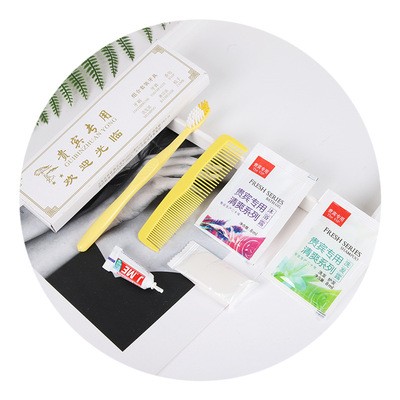 一次性牙具套装酒店用品 六合一洗漱六件套 宾馆酒店用品厂家批发图5
