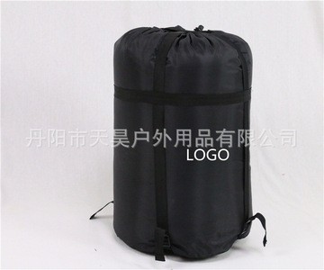 亚马逊户外双人情侣加厚露营带枕头睡袋可拆分可拼接防水可定制图5