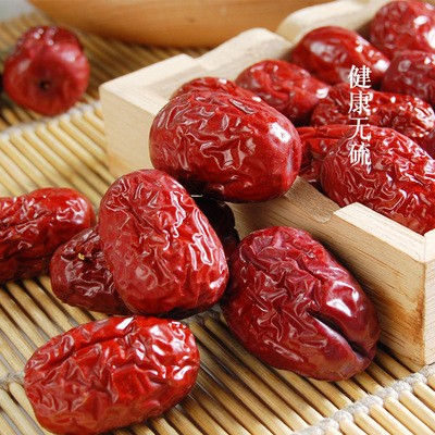 500g灰枣 敦煌特产薄皮核小休闲零食果干小红枣 熬粥泡茶煲汤红枣图2