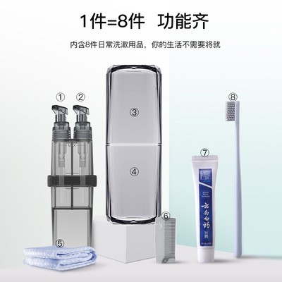 tuban旅行洗漱杯套装情侣便携牙刷牙膏简约多功能洗漱杯收纳跨境图4
