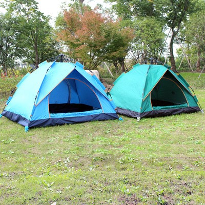 厂家直销户外帐篷 3-4人家庭双人2人防雨野外露营自驾游液压旅游图4