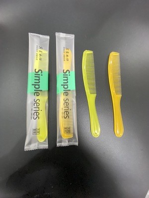 宾馆酒店一次性梳子批发，客房一次性梳子用品一次性双色透明梳子图2