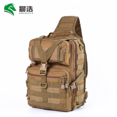 晨浩 爆款大鞍包防水牛津布迷彩摄影斜挎包户外单肩战术特大胸包图4