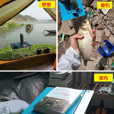 户外超轻铝合金折叠桌子 野营野餐便携式休闲桌 沙滩垂钓自驾茶几图2