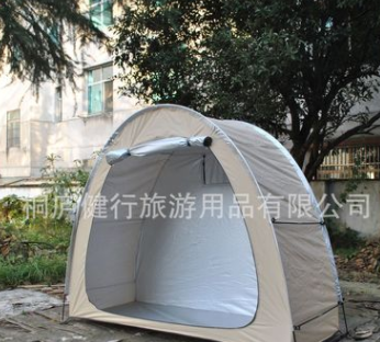 现货升级米色户外骑行自行车帐篷,储物室帐篷,摩托车帐篷可印logo图3