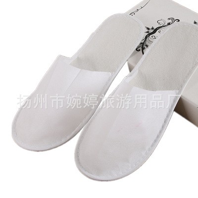 一次性拖鞋批发酒店客房用压麻加厚无纺布拖鞋民宿旅行拖鞋可供应图5