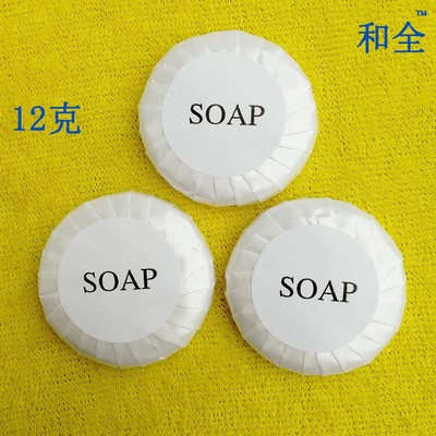 一次性香皂外贸soap厂家直销酒店宾馆客房专用洗浴12克圆肥皂批发图5
