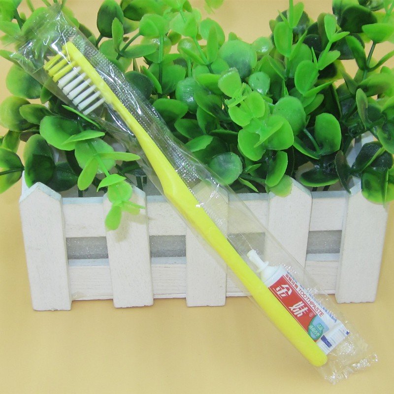 一次性牙刷牙膏牙具酒店客房旅馆浴场牙刷套装二件套厂价直销图4
