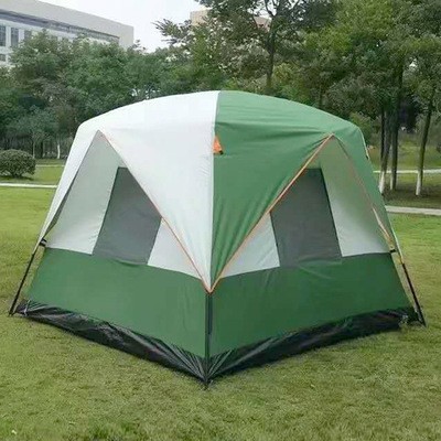 全自动户外帐篷野外露营折叠便携加厚防雨沙滩3/4-5人家庭款帐篷图2